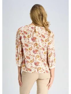 Blouse beige/roze