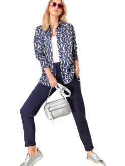 Blouse blauw