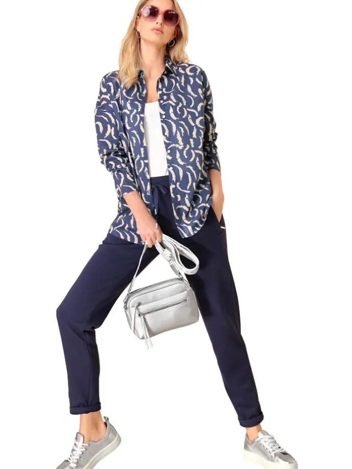 Blouse blauw