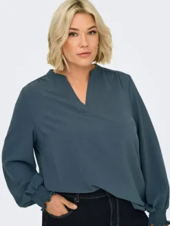 Blouse blauw