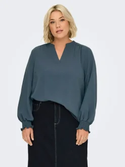 Blouse blauw