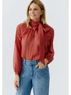 Blouse bruinrood