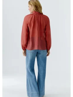Blouse bruinrood