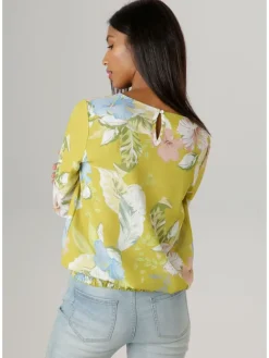 Blouse citroengroen
