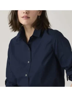 Blouse donkerblauw