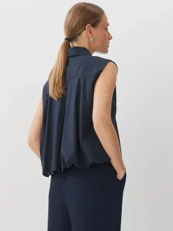 Blouse donkerblauw