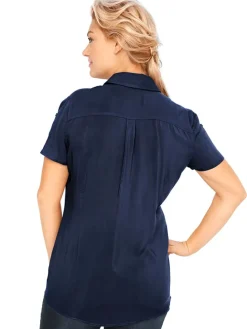Blouse donkerblauw