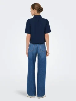 Blouse donkerblauw