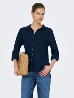 Blouse donkerblauw
