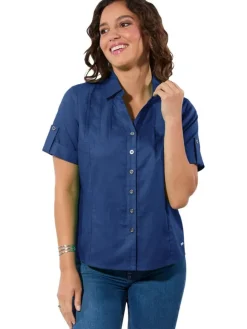 Blouse donkerblauw