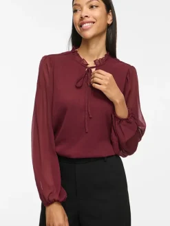 Blouse "Falia" bordeaux