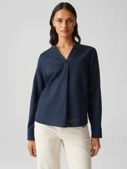 Blouse "Felena" donkerblauw