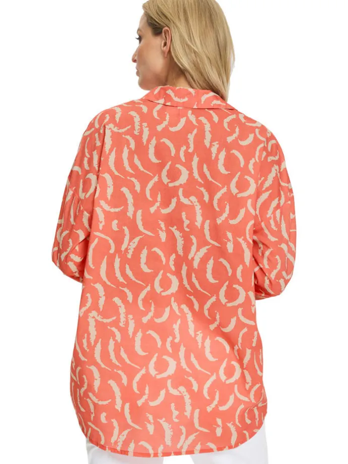 Blouse koraalrood