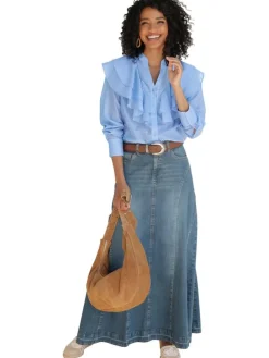 Blouse lichtblauw
