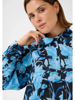 Blouse lichtblauw/donkerblauw
