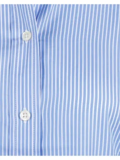 Blouse lichtblauw/wit