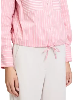 Blouse lichtroze/wit