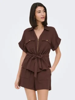 Blouse "Mille" bruin