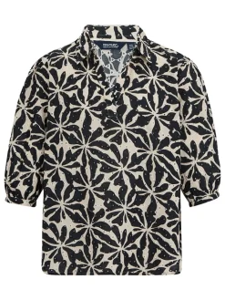 Blouse "Nofino" zwart/crème
