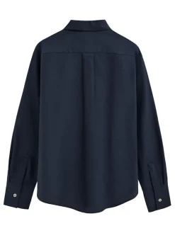 Blouse - regular fit - donkerblauw