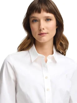 Blouse - slim fit - wit