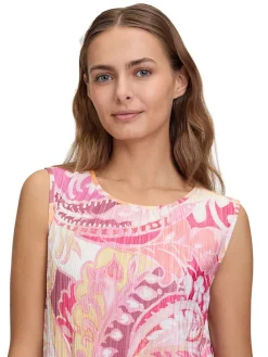 Blousetop lichtroze/roze/abrikooskleurig