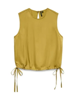 Blousetop mosterdgeel