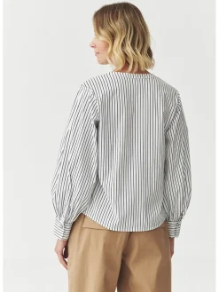 Blouse wit/zwart