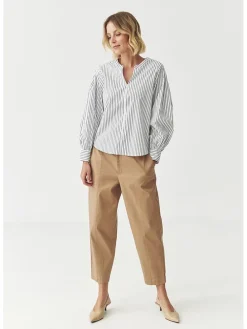 Blouse wit/zwart