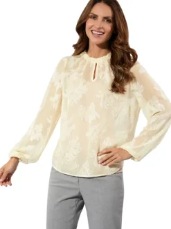 Blouse zandkleurig