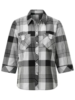 Blouse zwart/wit