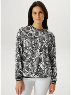 Blouse zwart/wit