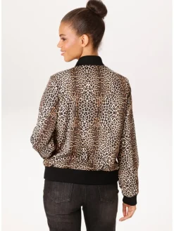 Blouson camel/zwart