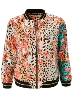 Blouson crème/meerkleurig