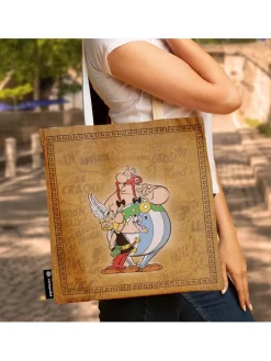 Boodschappentas ''Asterix & Obelix'' geel - (L)38 x (B)38 cm