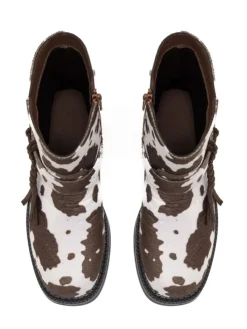Boots bruin/wit