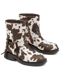 Boots bruin/wit