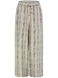 Broek beige/zwart