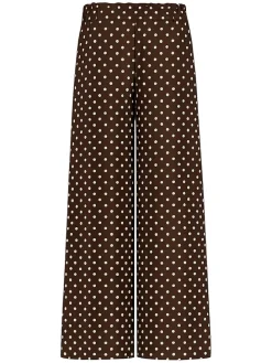 Broek bruin/wit