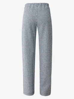 Broek donkerblauw/wit