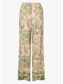 Broek groen/lichtroze