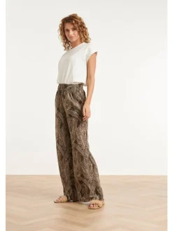 Broek kaki/crème