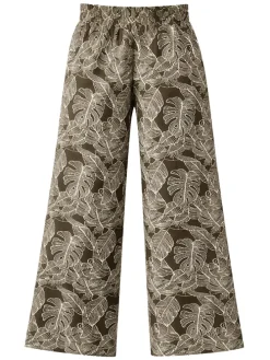 Broek kaki/crème