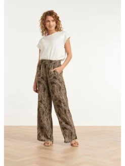 Broek kaki/crème