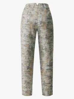 Broek lichtblauw/goudkleurig