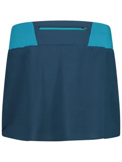Broekrok donkerblauw/turquoise