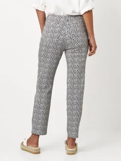 Broek wit/donkerblauw