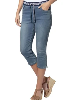 Capri-spijkerbroek - skinny fit - blauw