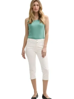 Capri-spijkerbroek - slim fit - wit