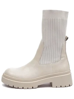 Chelseaboots crème